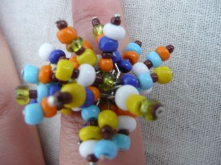 Bague perles de rocaille