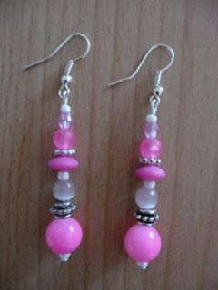 Boucles d'oreilles roses