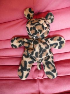 Ours en polaire marron motif camouflage