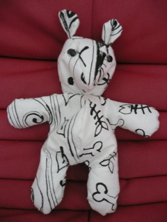 Ours en tissu blanc