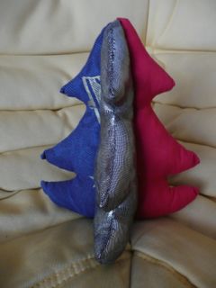 Sapin de Noël rouge/bleu/doré/gris